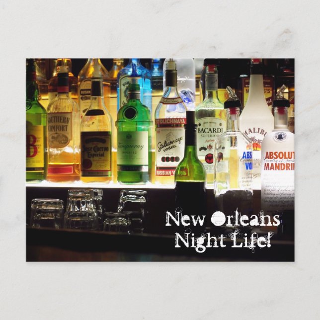 New Orleans Nattliv! Vykort (Framsida)