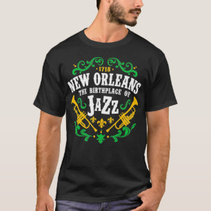 New Orleans NOLA Birthplace of Jazz T Shirt