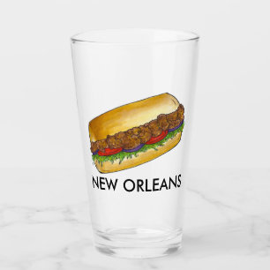 New Orleans NOLA Shrimp Po'Boy Sandwich Louisiana Glaskopp