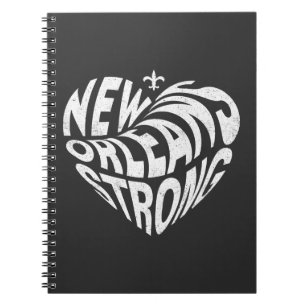 New Orleans Nola Strong Heart Anteckningsbok