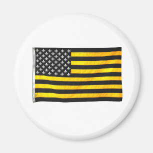 New Orleans NOLA svart och guld- amerikanUSA Magnet