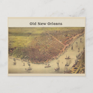 New Orleans Old Time River Front Vykort