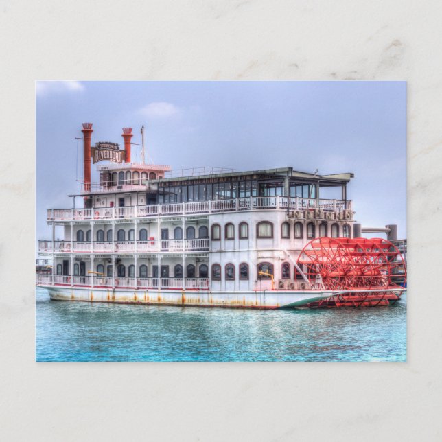 New Orleans Paddle Steamer Vykort (Framsida)