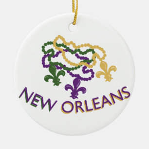 New Orleans pärlor Julgransprydnad Keramik