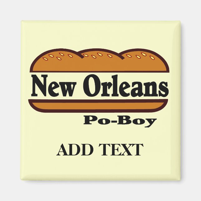 New Orleans Po Boy Magnet (Framsidan)