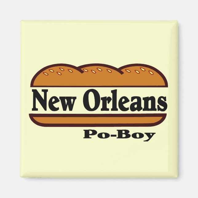 New Orleans Po Boy Magnet (Framsidan)