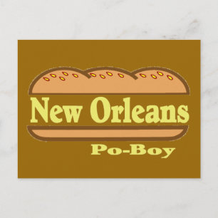 New Orleans Po Boy Vykort