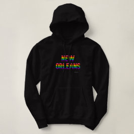 New Orleans Pride Rainbow Flagga Hoodie W. T Shirt