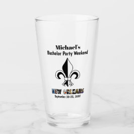 New Orleans Resa Bachelor Party Favor Beer Pint Glaskopp