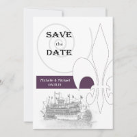 New Orleans Riverboat Fleur de Lis Spara datumet