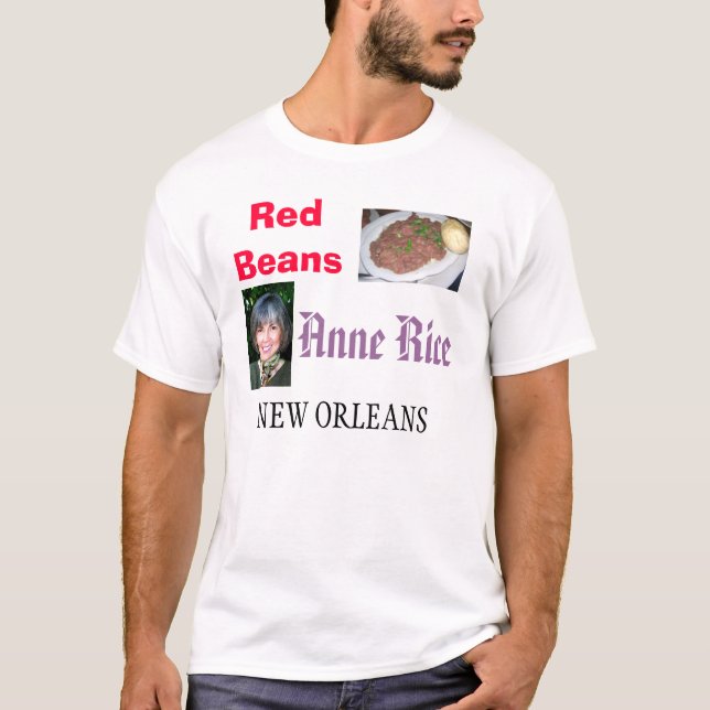 New Orleans röda bönor/Anne ris Tee (Framsida)