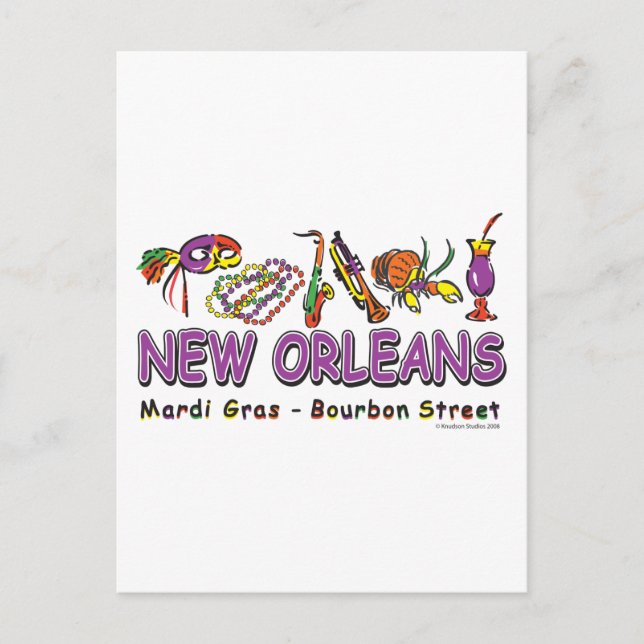 New-Orleans-Roligt- Vykort (Framsida)