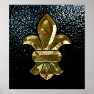 New Orleans Saints Logotyp Fleur De Lis Poster