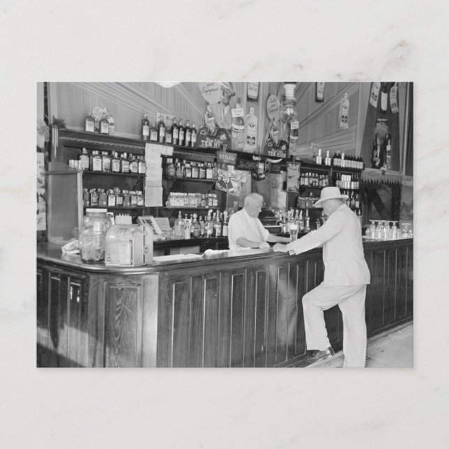 New Orleans Saloon, 1938 Vykort (Framsida)