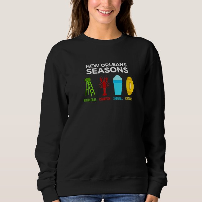New Orleans Seasons Mardi Gras Snoball Crawfish Fo T Shirt (Framsida)