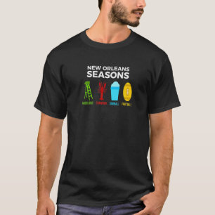 New Orleans Seasons Mardi Gras Snoball Kräftor Fo T Shirt