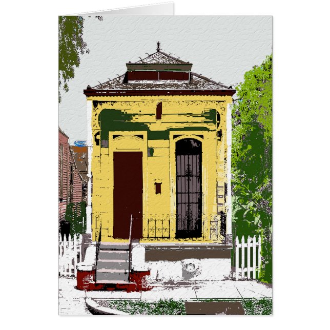 New Orleans Shot Gun Home Hälsningskort (Framsidan)