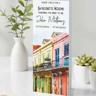 New Orleans Sista Helgen för Möhippan Inbjudningar