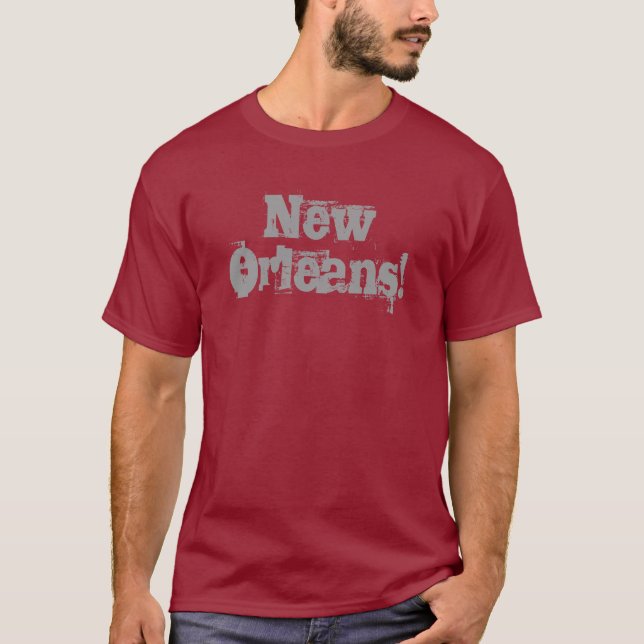 New Orleans skjorta Tee Shirt (Framsida)