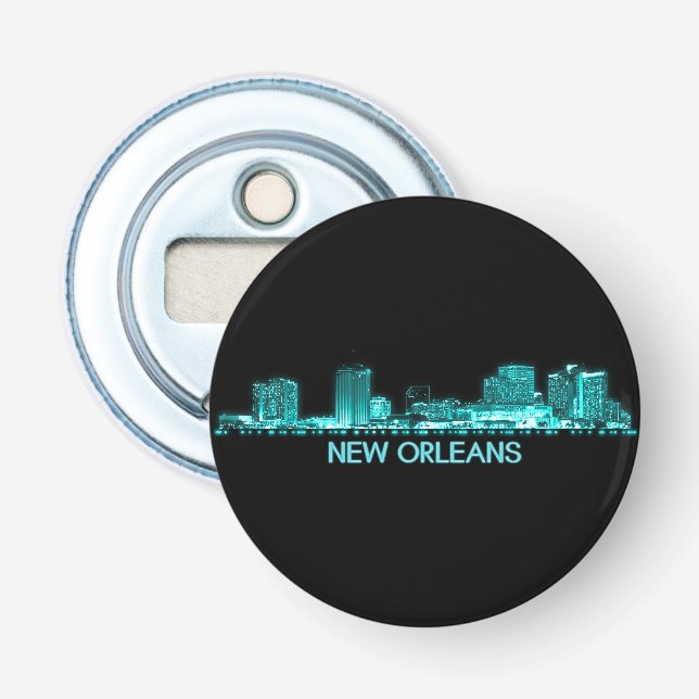 New Orleans Skyline Flasköppnare (Framsidan)