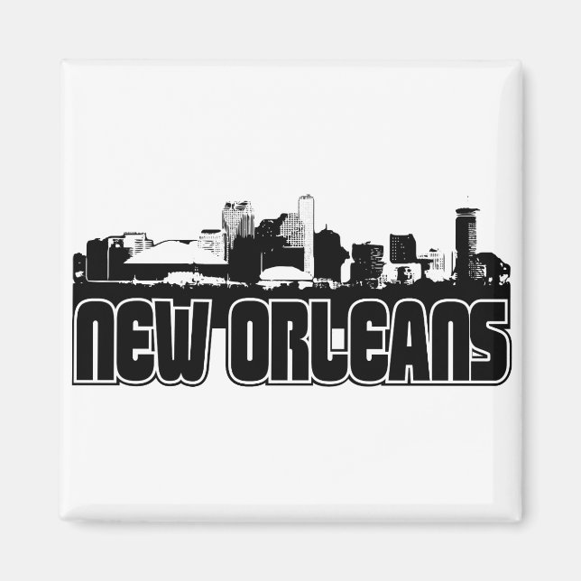 New Orleans Skyline Magnet (Framsidan)