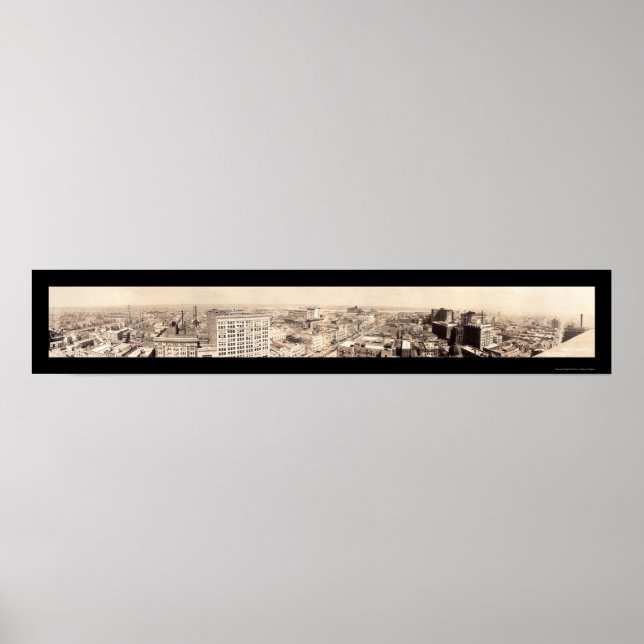 New Orleans Skyline Photo 1919 Poster (Framsidan)