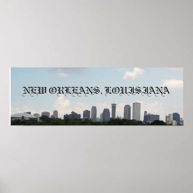 New Orleans Skyline Poster (Framsidan)