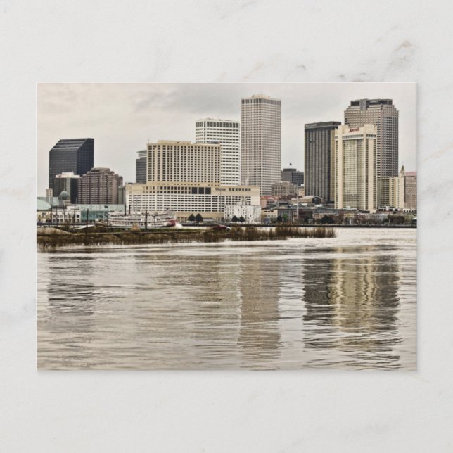 New Orleans Skyline Vykort (Framsida)