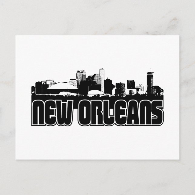 New Orleans Skyline Vykort (Framsida)