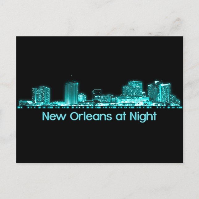 New Orleans Skyline Vykort (Framsida)
