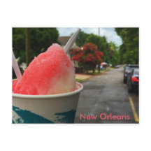New Orleans Snoball Postcard - Sommar i NOLA!