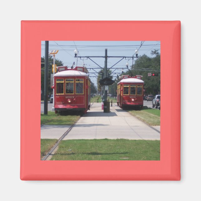 New Orleans-spårvagn Magnet (Framsidan)