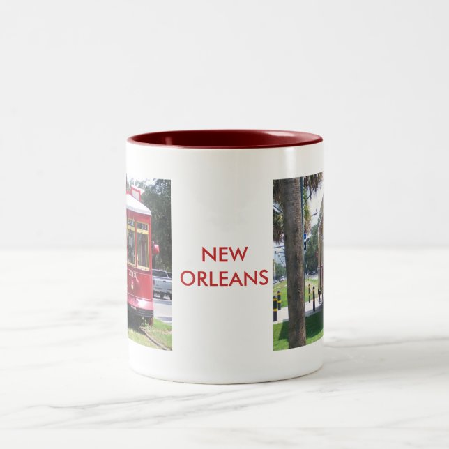 New Orleans-spårvagn Två-Tonad Mugg (Center)
