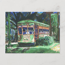 New Orleans St. Charles Streetcar Postcard Vykort