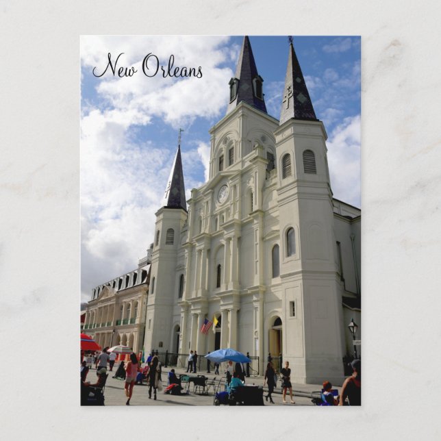 New Orleans St. Louis Cathedral Post Card Vykort (Framsida)
