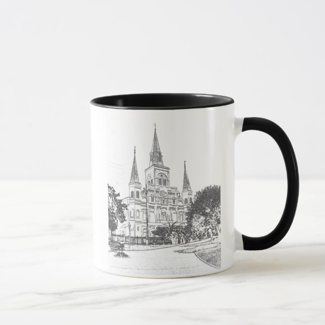 New Orleans ~-St Louis domkyrka Mugg (Höger)