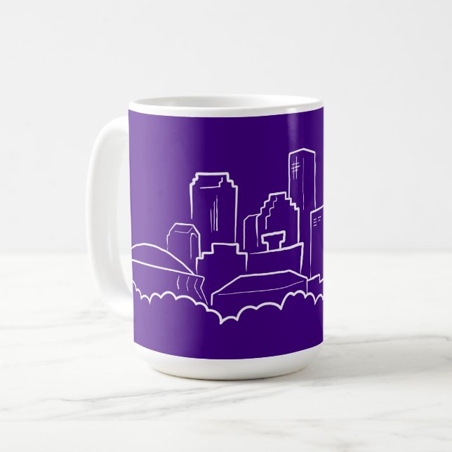 New Orleans stadshorisont Kaffemugg (Framsida vänster)