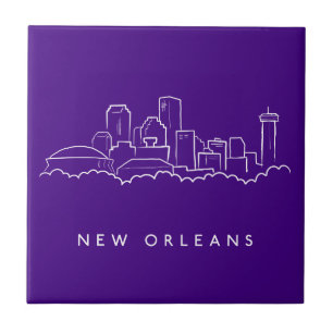 New Orleans stadshorisont Kakelplatta