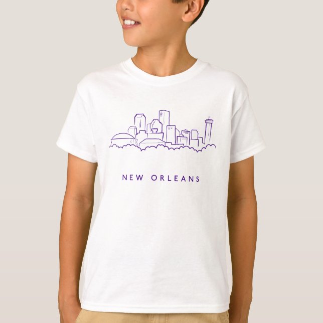 New Orleans stadshorisont T Shirt (Framsida)