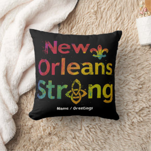 New Orleans Stark Inspirerande NOLA Stolthet Kudde