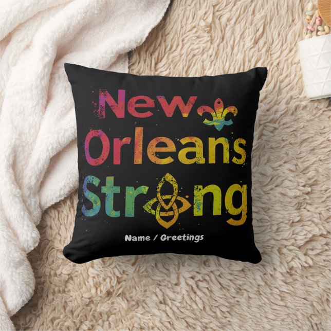 New Orleans Stark Inspirerande NOLA Stolthet  Kudde (Filt)
