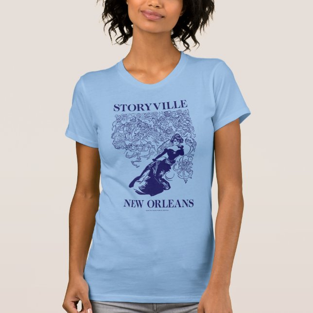 New Orleans Storyville Blue Book T-Shirt (Framsida)