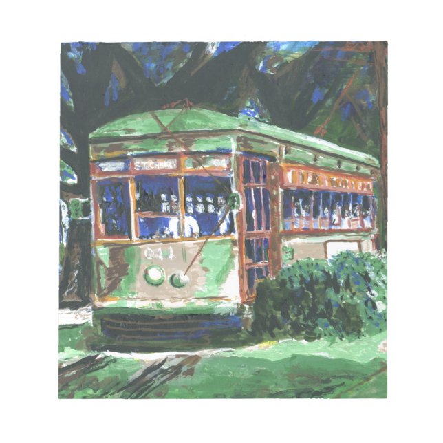 New Orleans Street Car Anteckningsblock (Framsida)