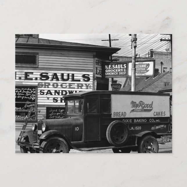 New Orleans Street, Louisiana Vykort (Framsida)