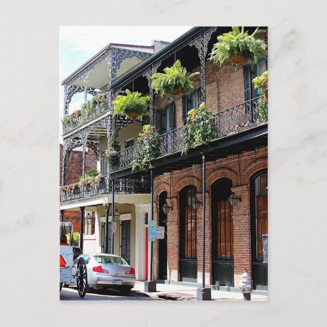 New Orleans Street Scene Vykort (Framsida)