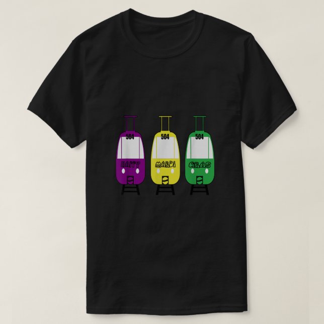 New Orleans StreetCar 504 T Shirt (Design framsida)