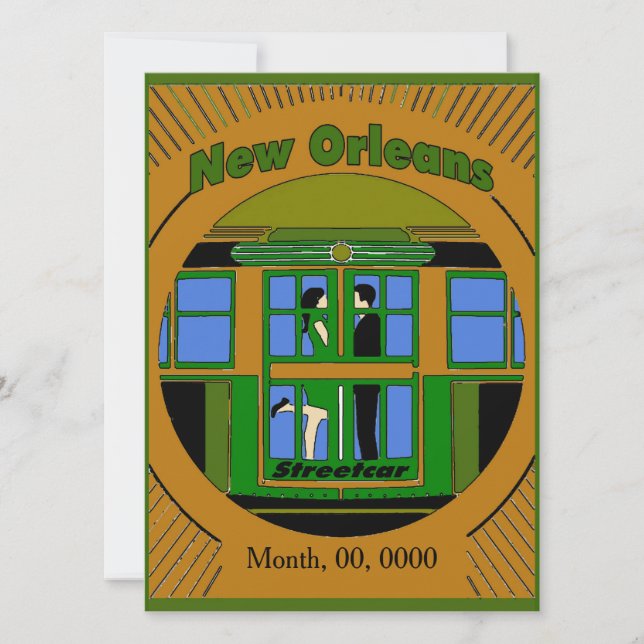 New Orleans Streetcar Art Deco (Framsida)