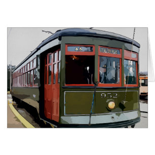 New Orleans Streetcar Desire Hälsningskort