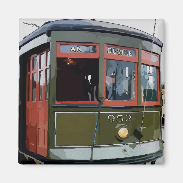 New Orleans Streetcar Desire Magnet (Framsidan)