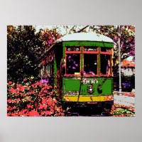 New Orleans Streetcar Fauvist Färg